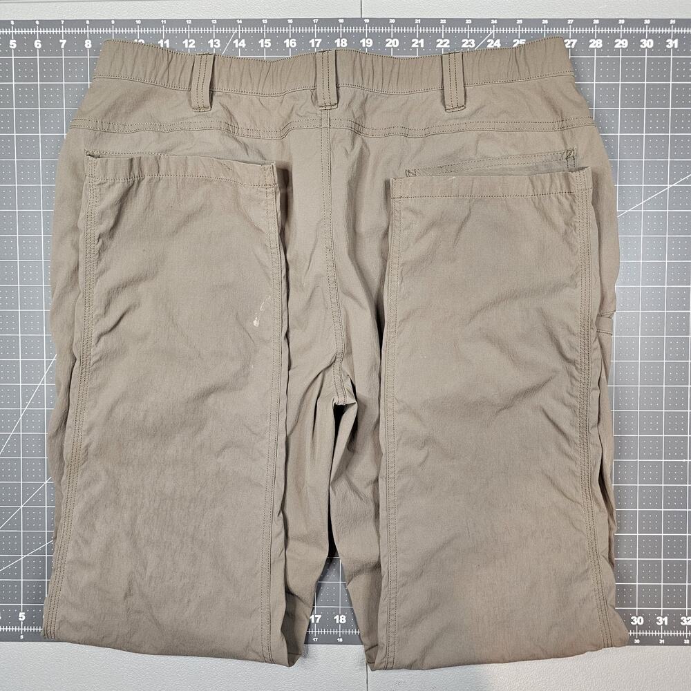 Carhartt Force Pants Mens 38x34 Green Ripstop Nylon Pocket Work Outdoor Stretch - Picture 10 of 16